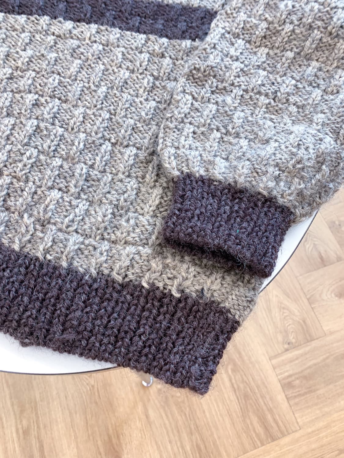 JPN 브라운 스트라이프 니트 105  상품이미지6