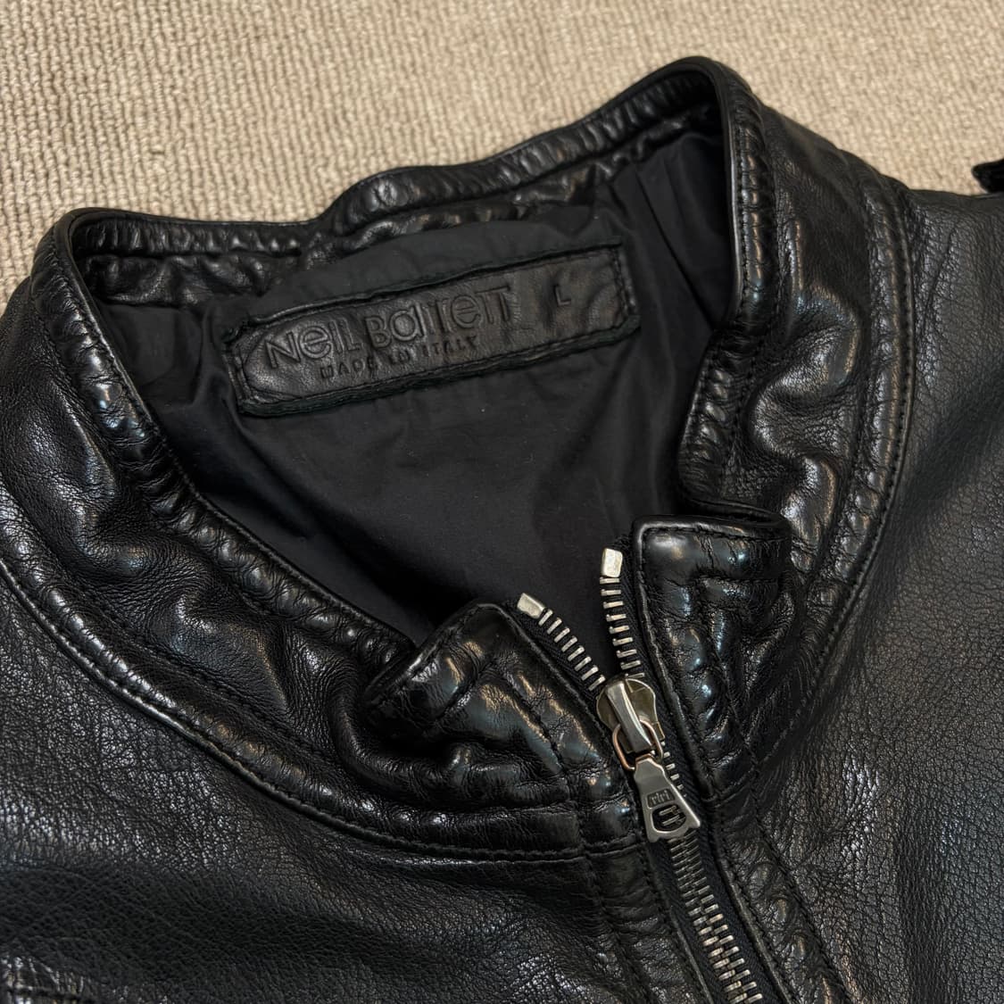 Neil Barrett 닐바렛 아카이브 버팔로 레더 자켓 L  상품이미지2