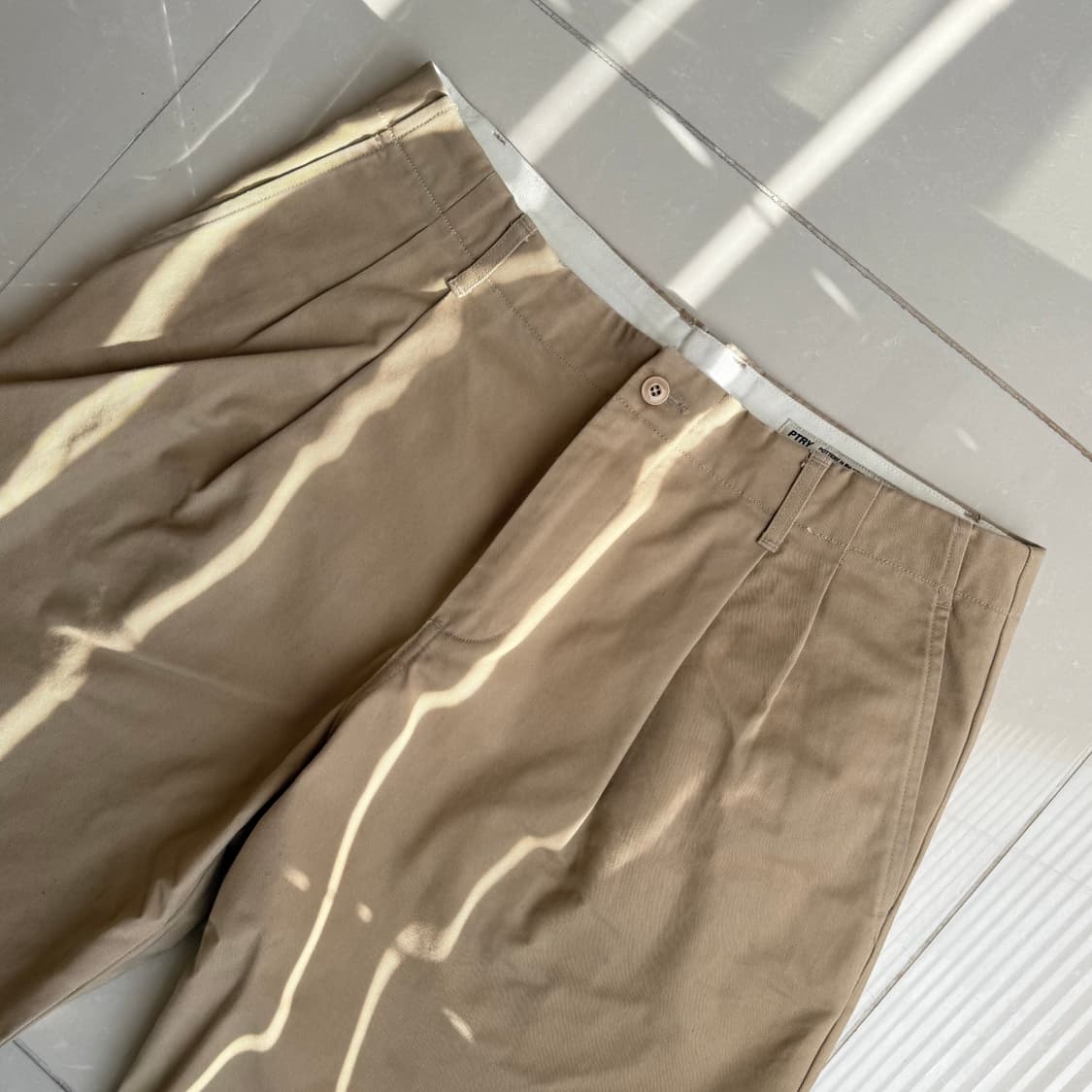 [4] 포터리 와이드 치노팬츠 베이지 상품이미지1