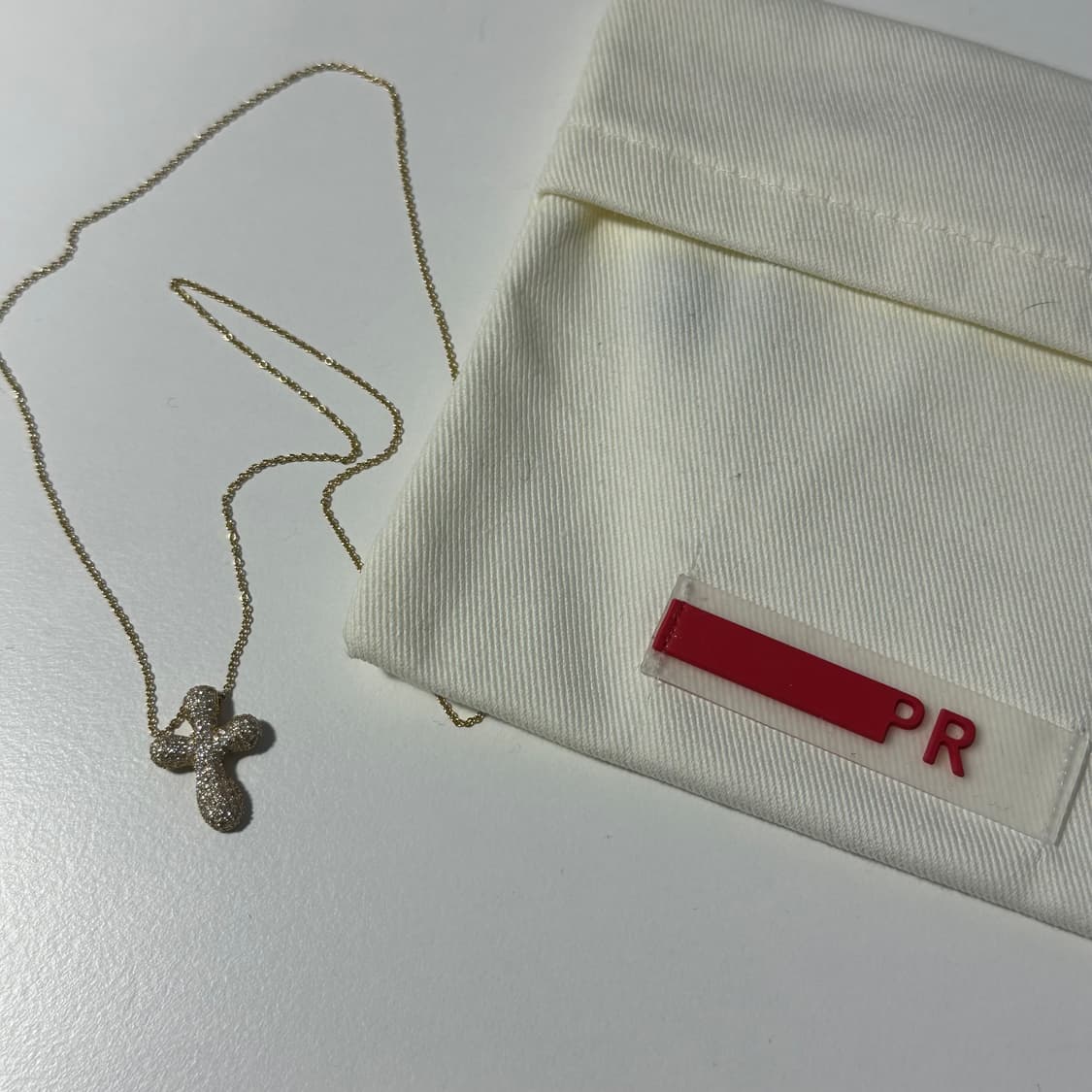 피알 버블 크로스 네크리스 목걸이 프랙티컬앤리얼리스틱  상품이미지2