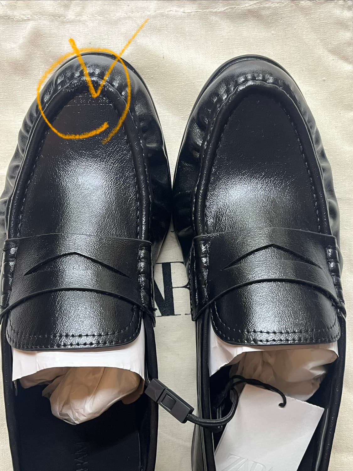 새상품) ZARA 셔링로퍼 2685/720/800 상품이미지2