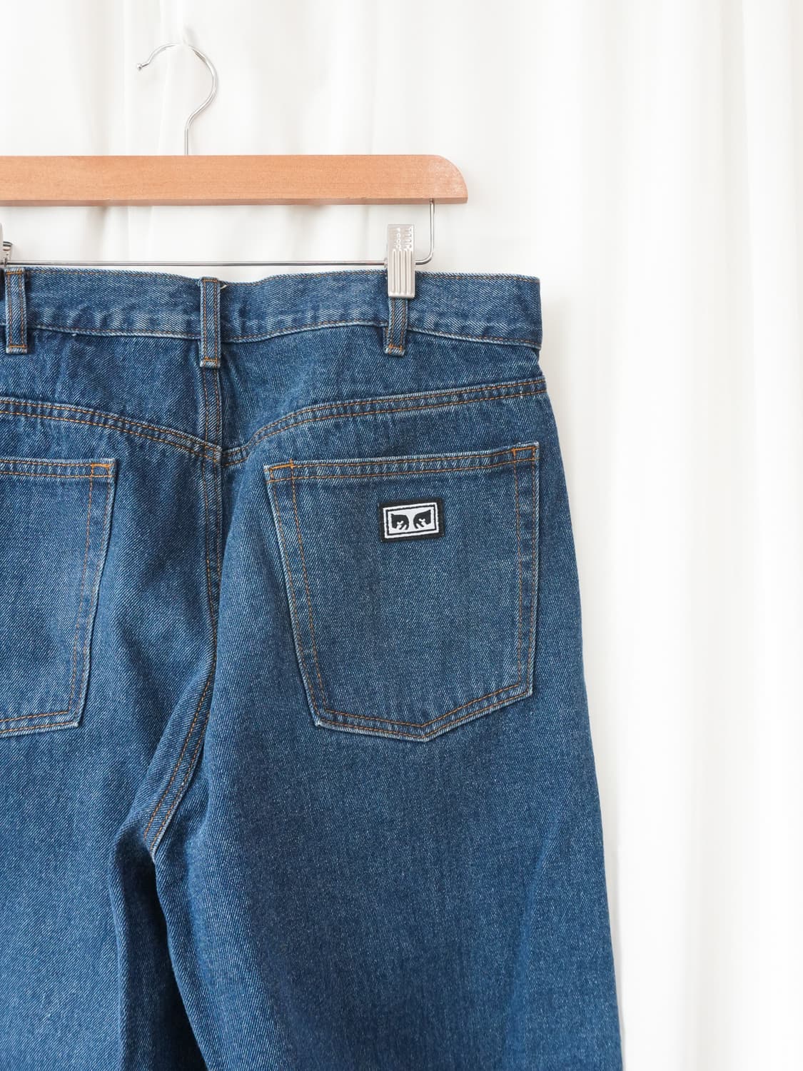 OBEY BIG WIG BAGGY DENIM 스톤 워시 인디고 (32) 상품이미지4