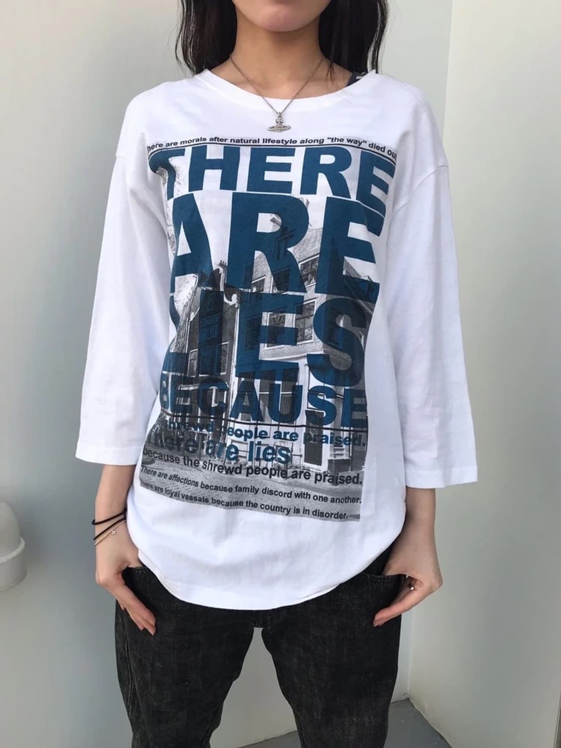 INCIPIONG There Are Lies Graphic Tee 상품이미지2