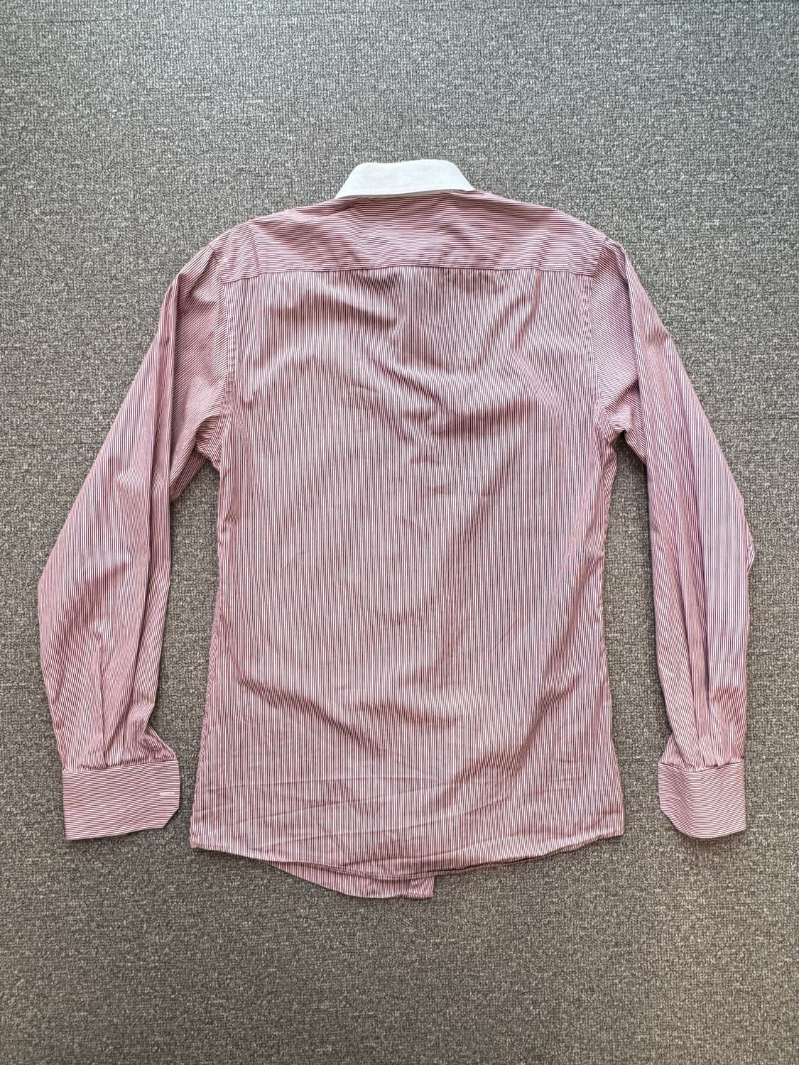 구찌 슬림 스트라이프 클레릭 셔츠 M  상품이미지8