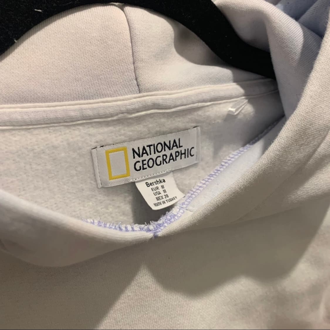 Bershka 내셔널지오그래픽 버쉬카 파스텔 크롭 후드티 상품이미지2