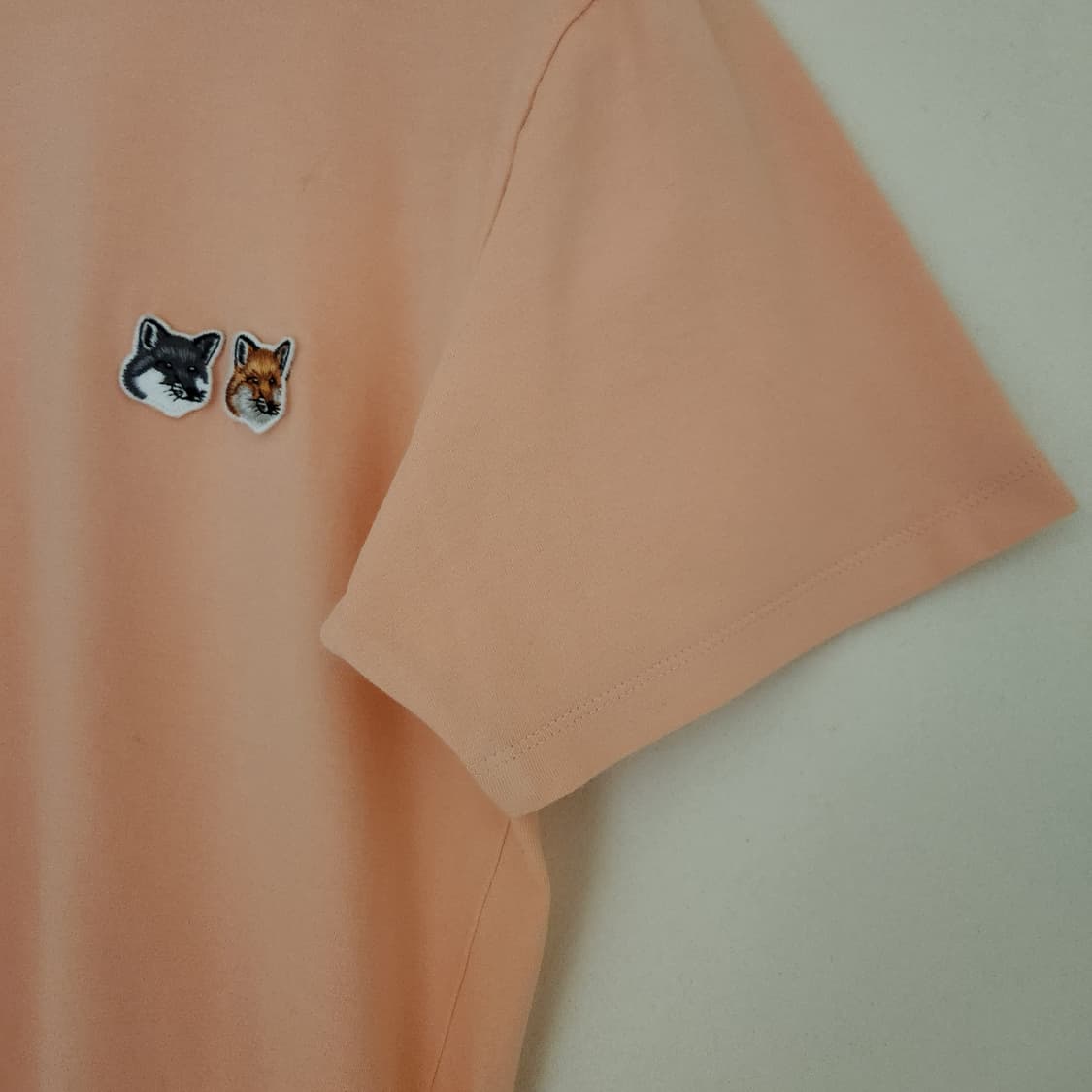 (상태최상)메종키츠네 더블 폭스헤드 반팔 티셔츠 공용(S) 상품이미지4