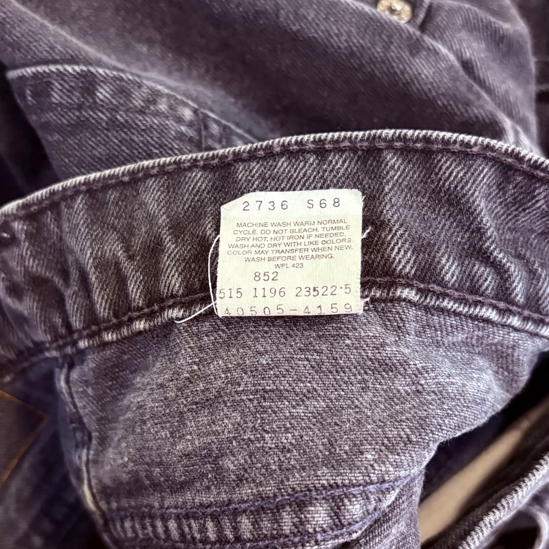 [36/34] USA 🇺🇸 리바이스 505 오렌지 탭 흑청 블랙 상품이미지7