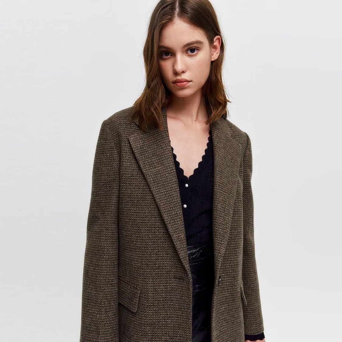 마쥬 maje 슬릿 울 싱글 자켓 상품이미지1