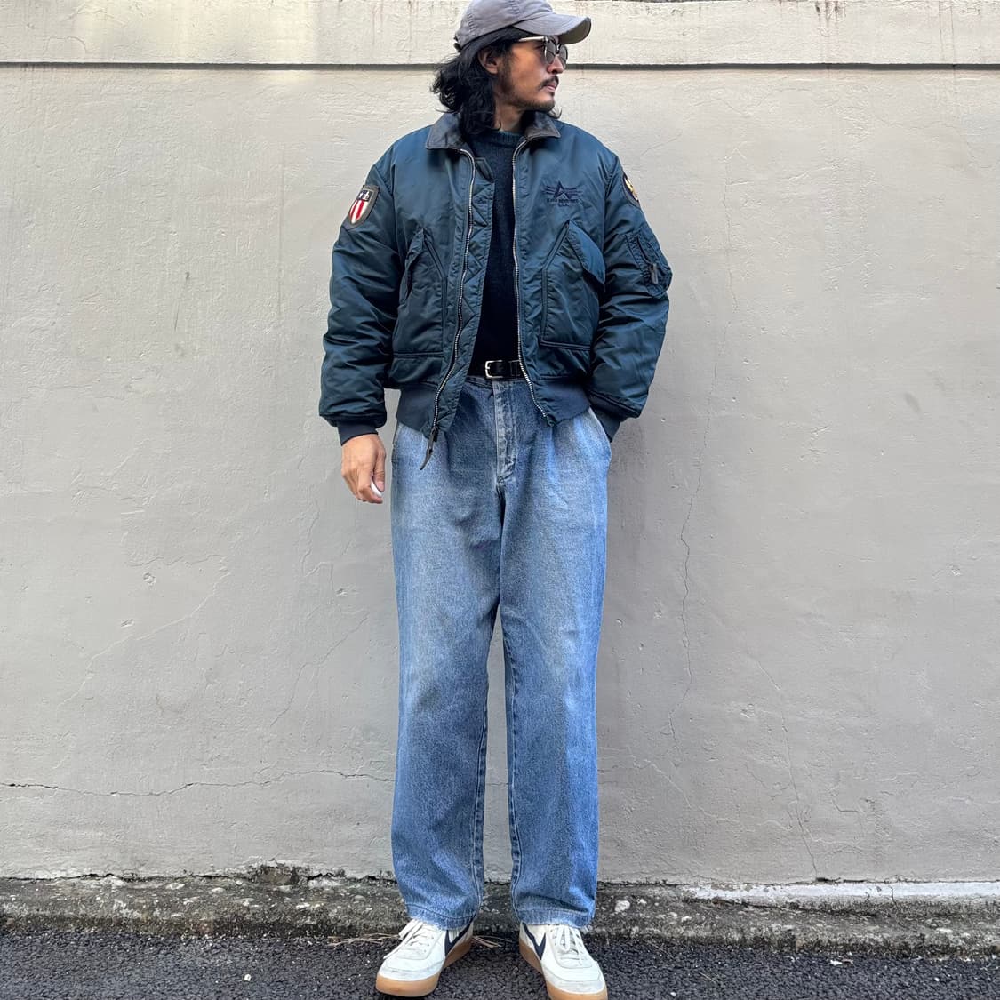 90년대 일본 리 투턱 데님 팬츠 상품이미지1