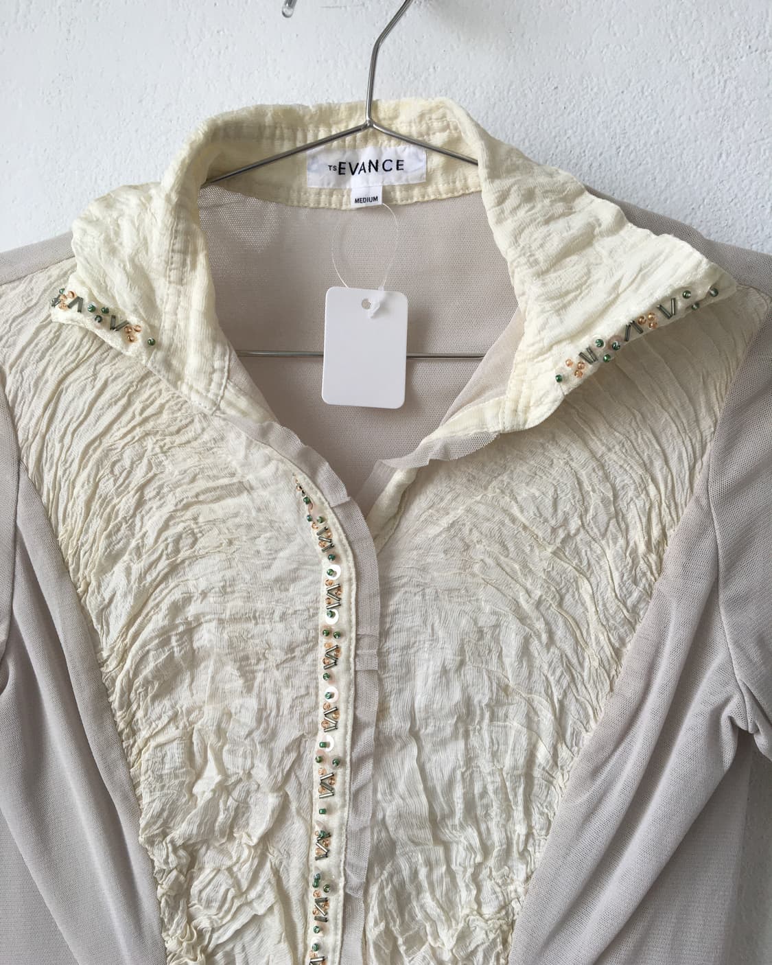 Beads trimming shirt 상품이미지5