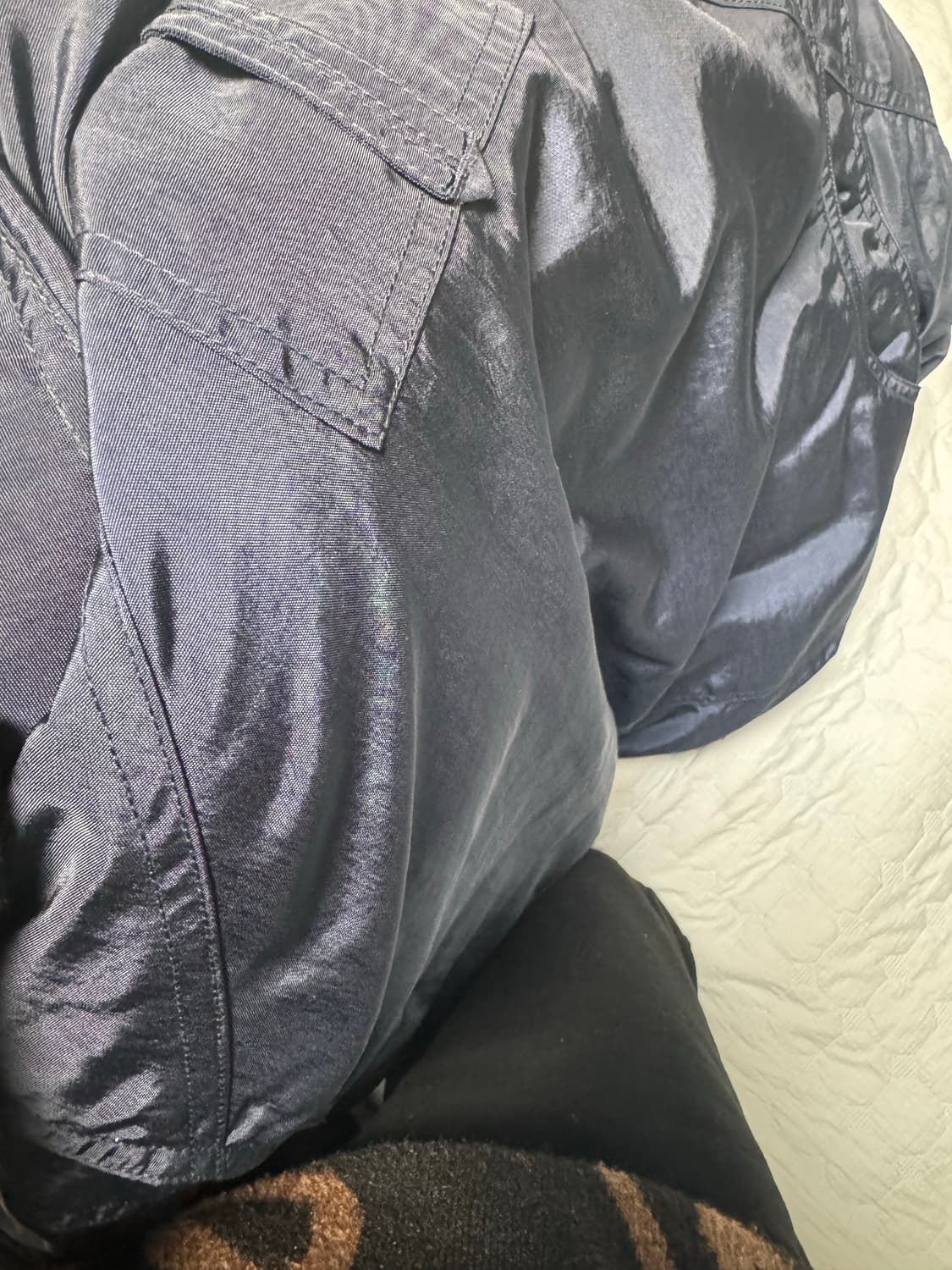 솔리드옴므 125숏패딩 네이비 상품이미지4