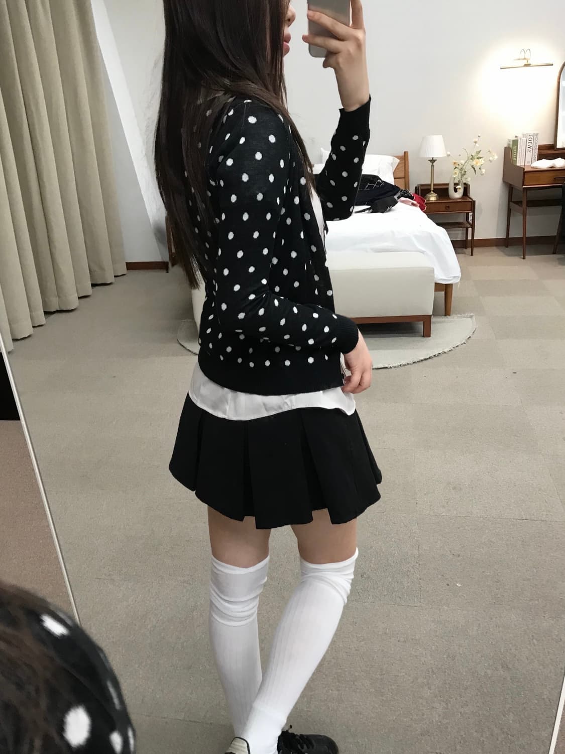 Cecil McBee polka dot cardigan 상품이미지3