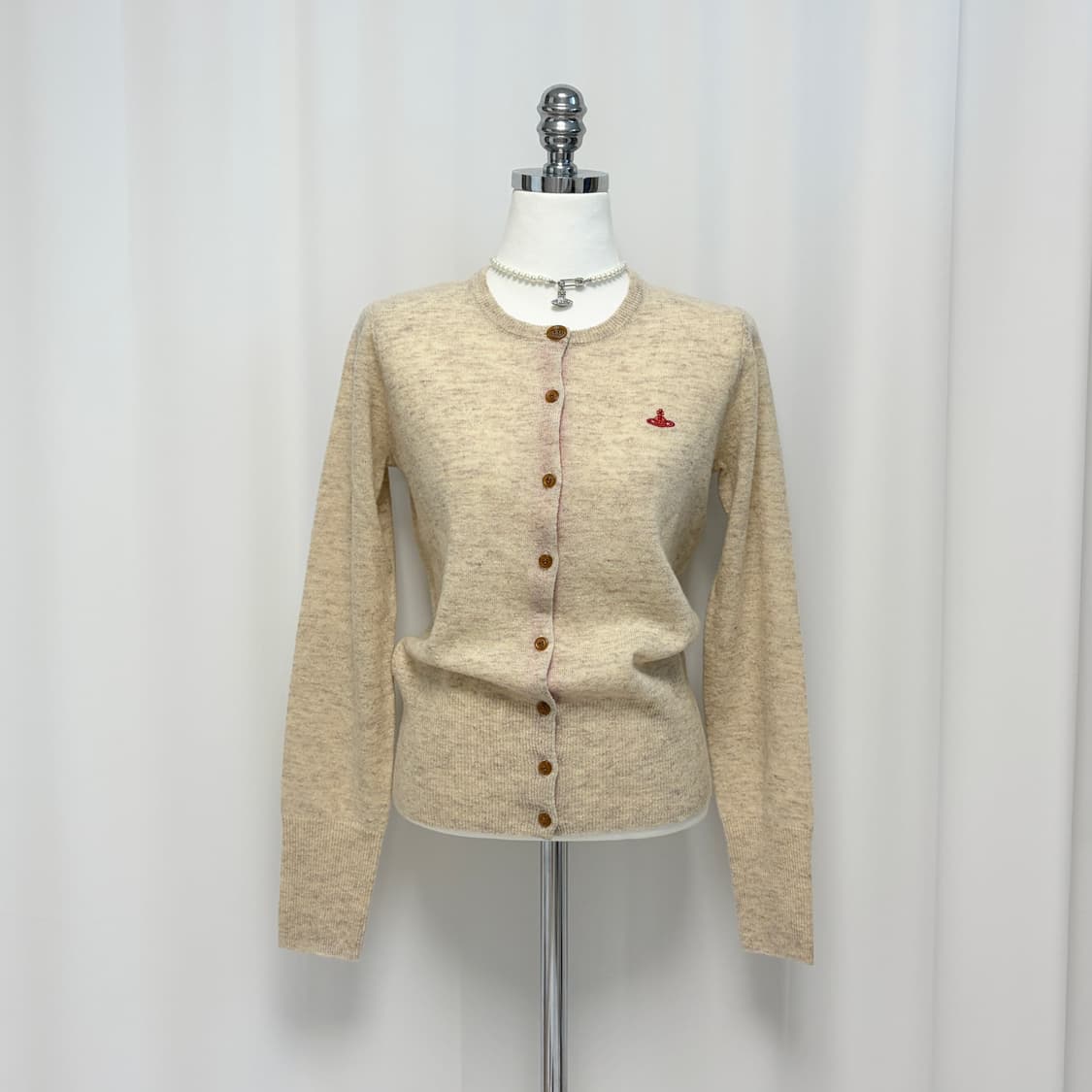 비비안웨스트우드 울 가디건 오트밀 상품이미지2