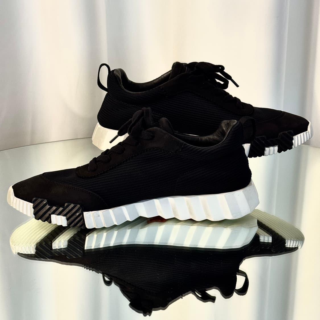 (42) 에르메스 바운싱 메쉬 스웨이드 스니커즈 상품이미지5