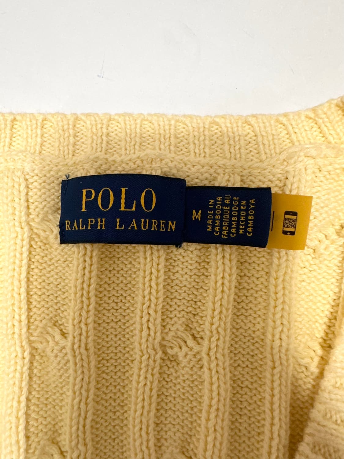 폴로 신형 qr택 케이블 니트 상품이미지5