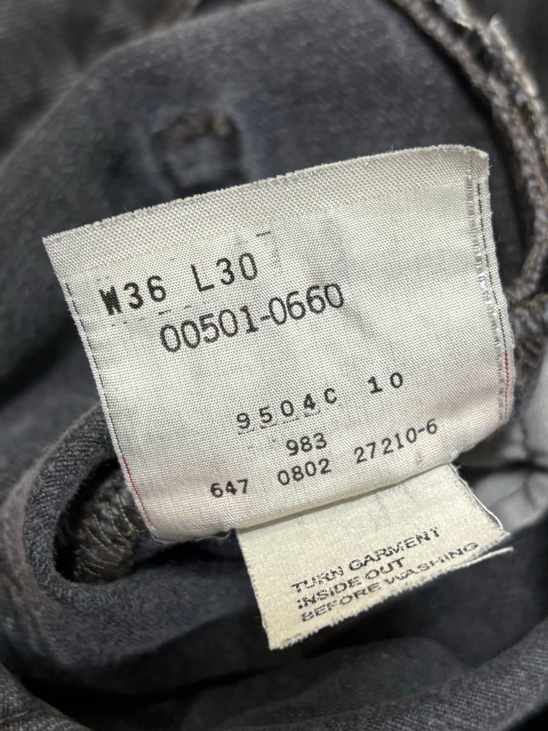 90s Levi’s 501 흑청 상품이미지9