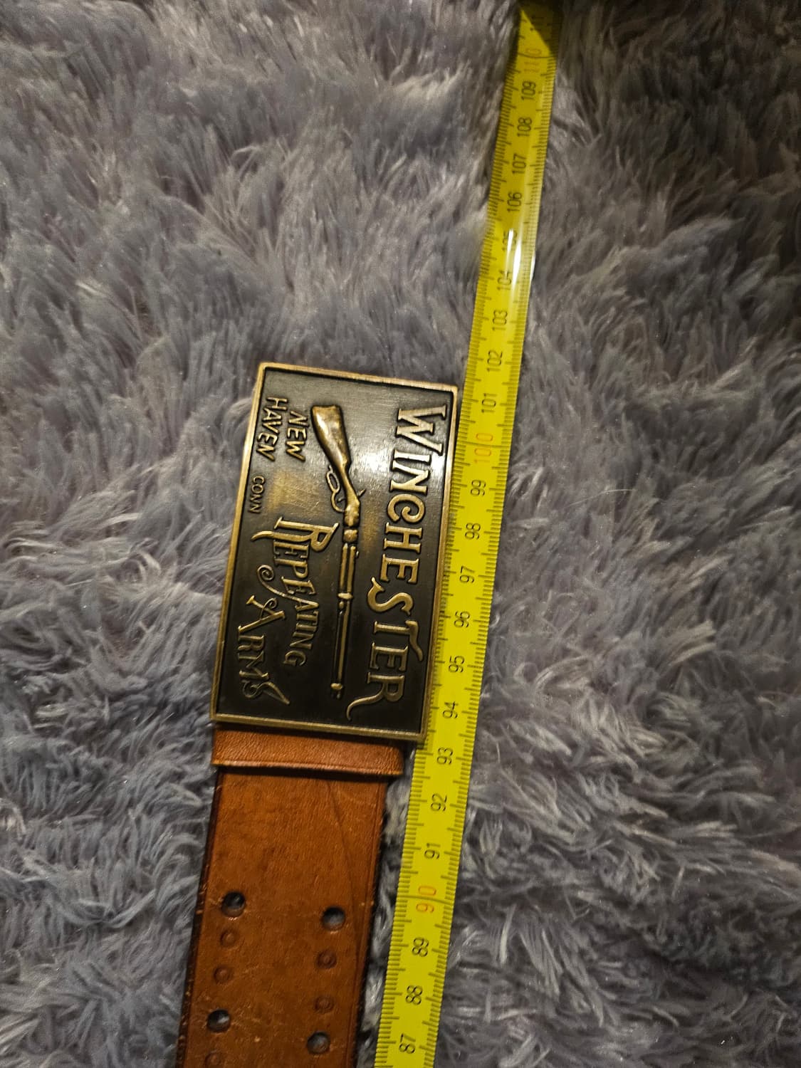 미국[빈티지] 윈체스터(Winchester) 통가죽 벨트 상품이미지2