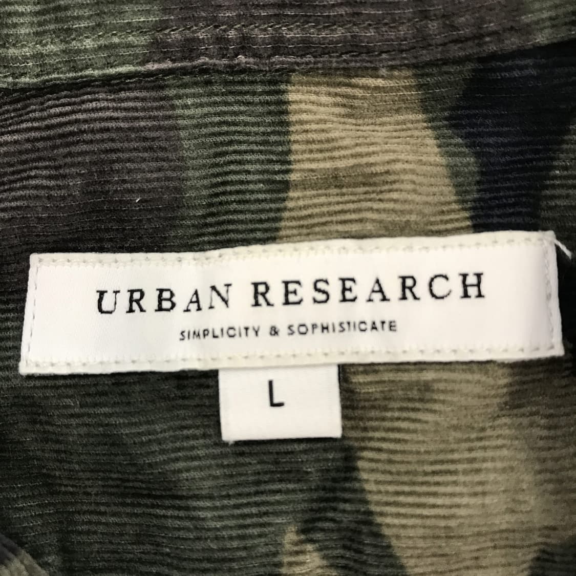 어반리서치 JPN 카모 코듀로이셔츠 [95] 상품이미지4