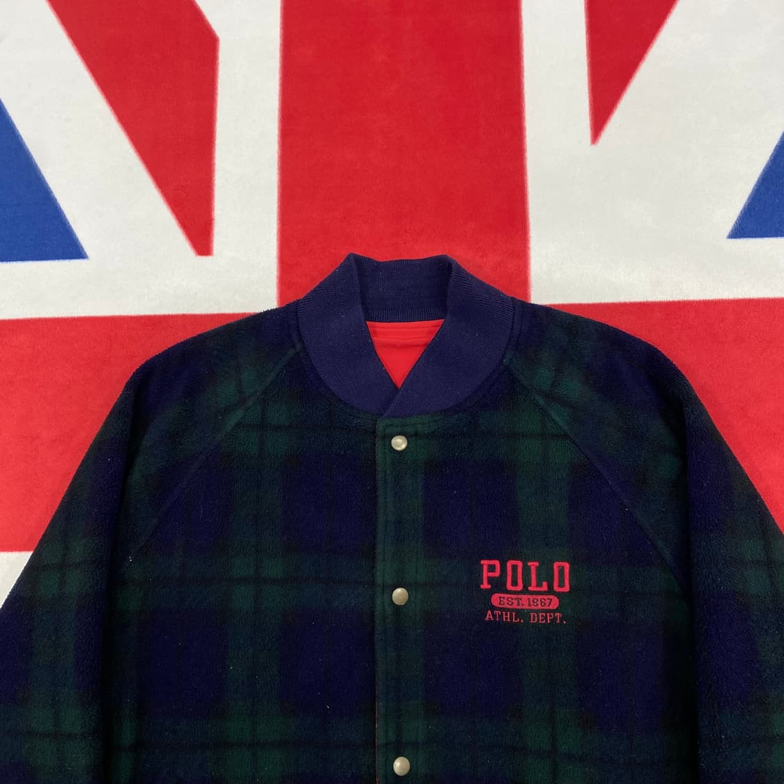 90s 폴로 리버시블 자켓 90실측M  상품이미지6