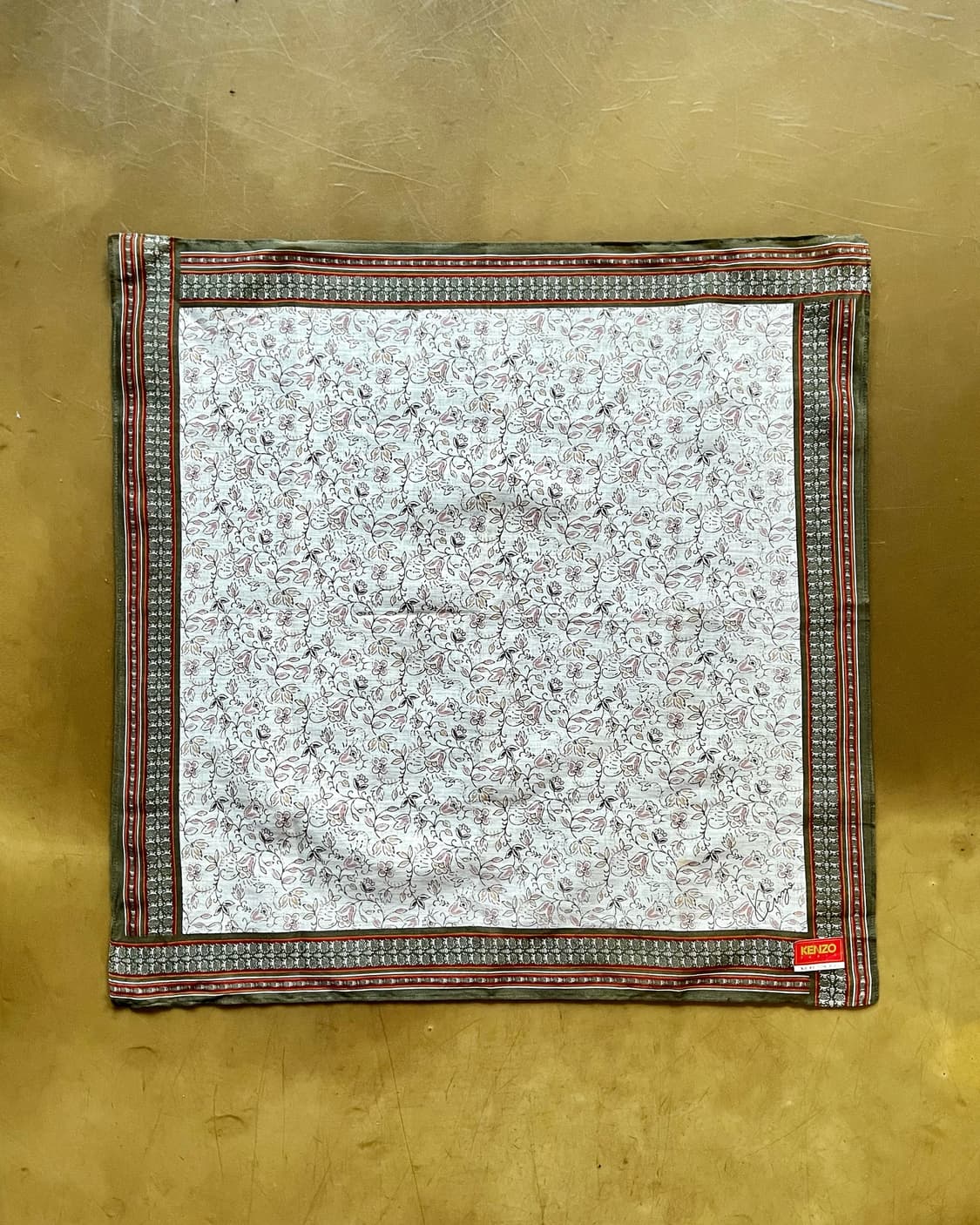1980-90s Old KENZO Paisley Bandana Scarf 상품이미지4