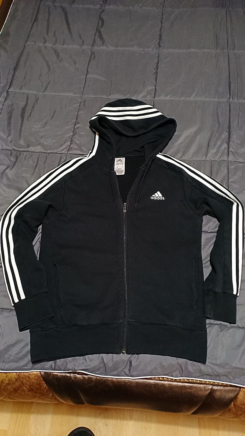 아디다스 후드집업 실측100 가슴54 기장69 상품이미지1