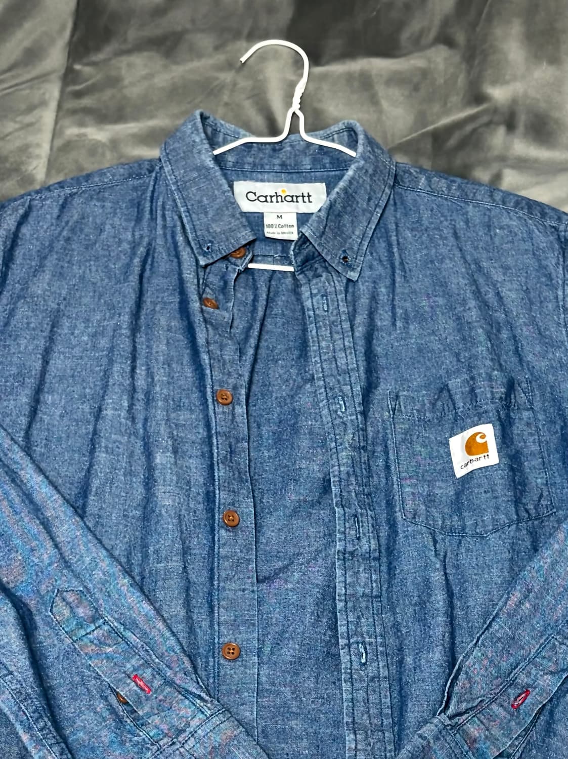 칼하트 빈티지 데님 셔츠 M 상품이미지1