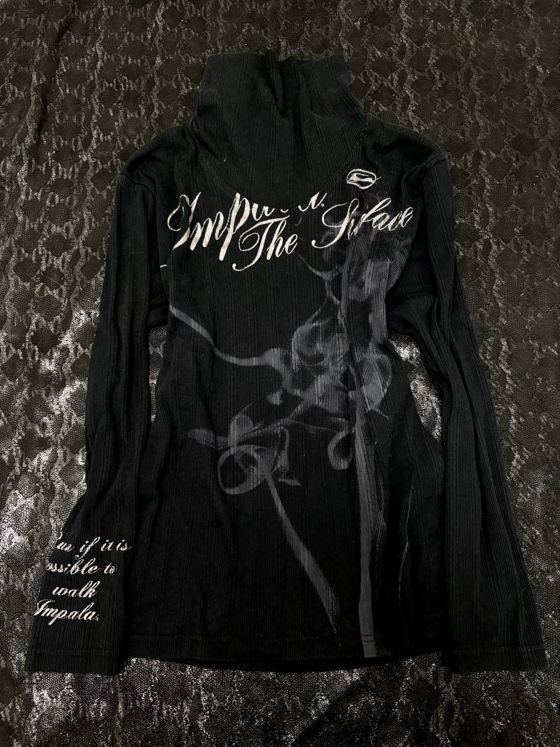 “Impala” 00‘s Smoke Print High Neck Slee 상품이미지1