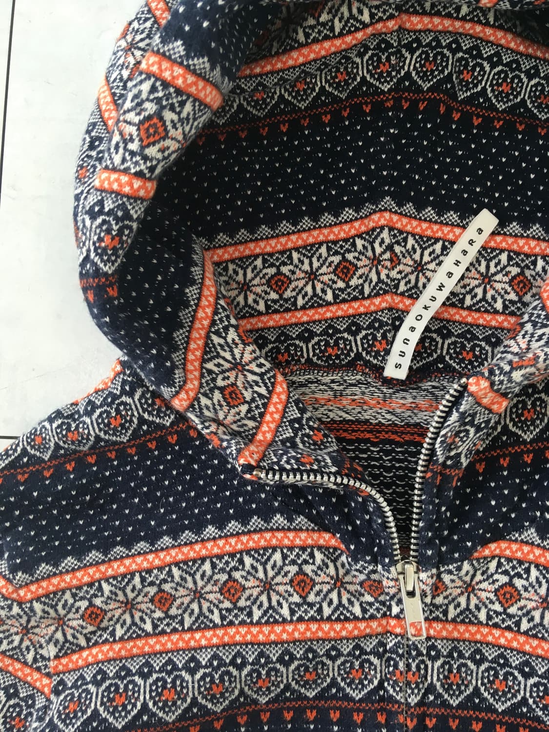 sunao kuwahara zip-up hoodie 상품이미지3