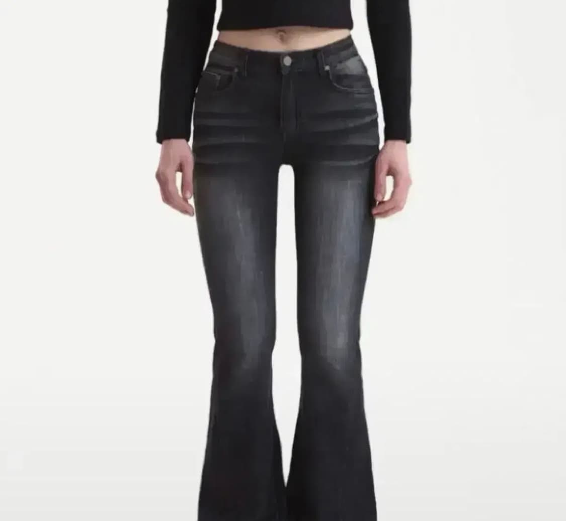 시너진 캣워싱 부츠컷 블랙 s 상품이미지1