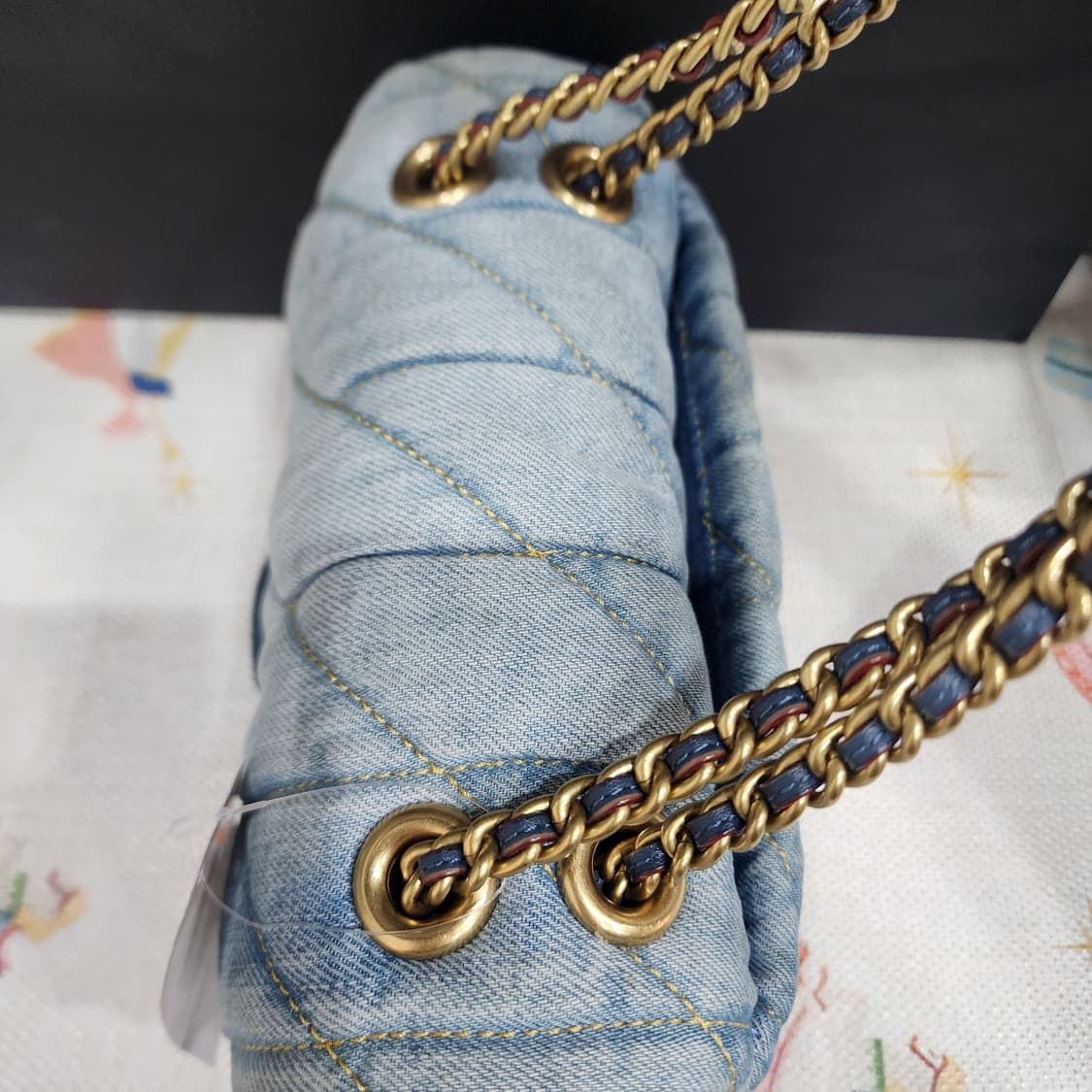 코치 데님 태비 20 숄더백 새제품 오염있음 상품이미지6