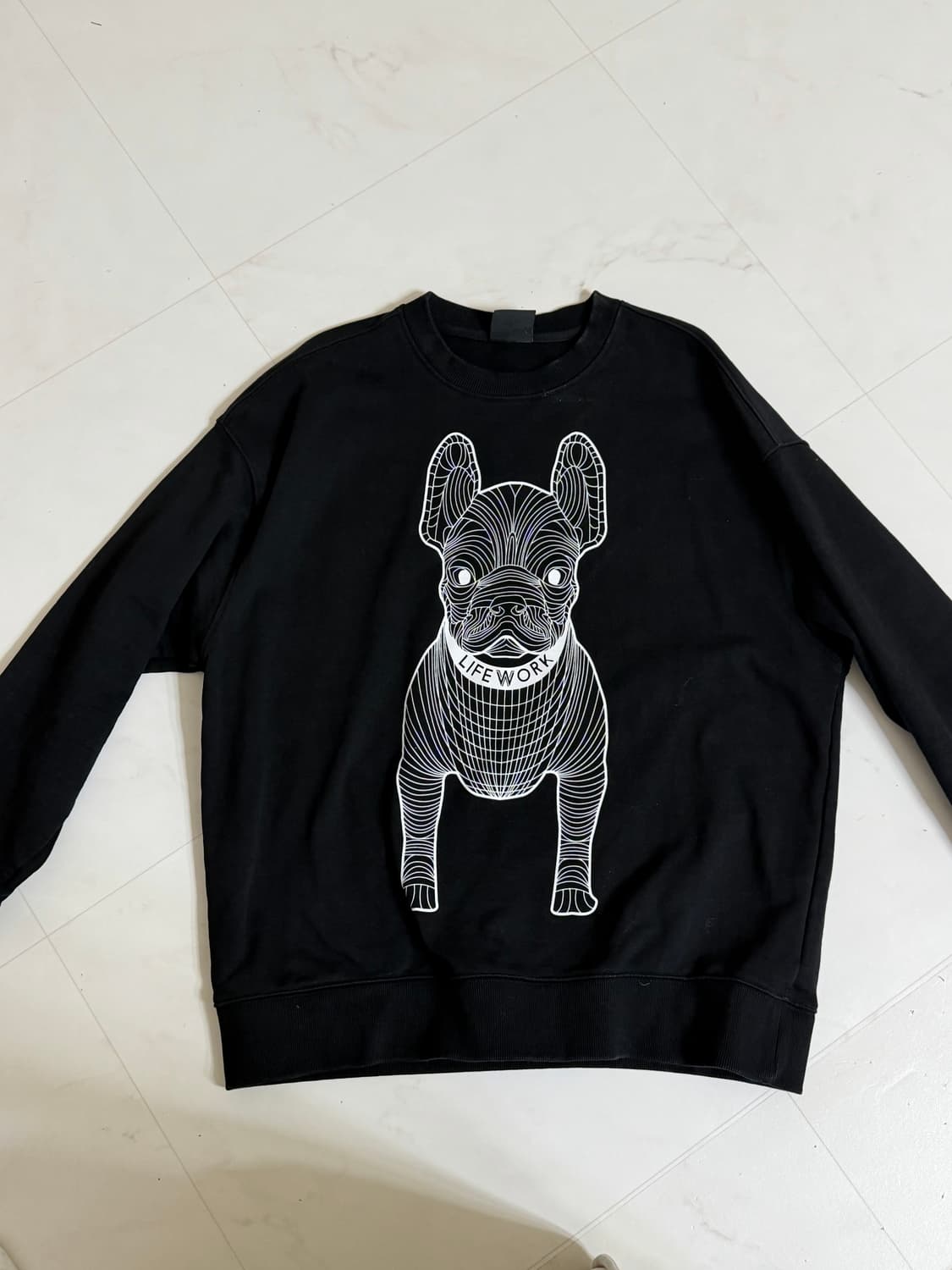 라이프워크 맨투맨 L 블랙 상품이미지1