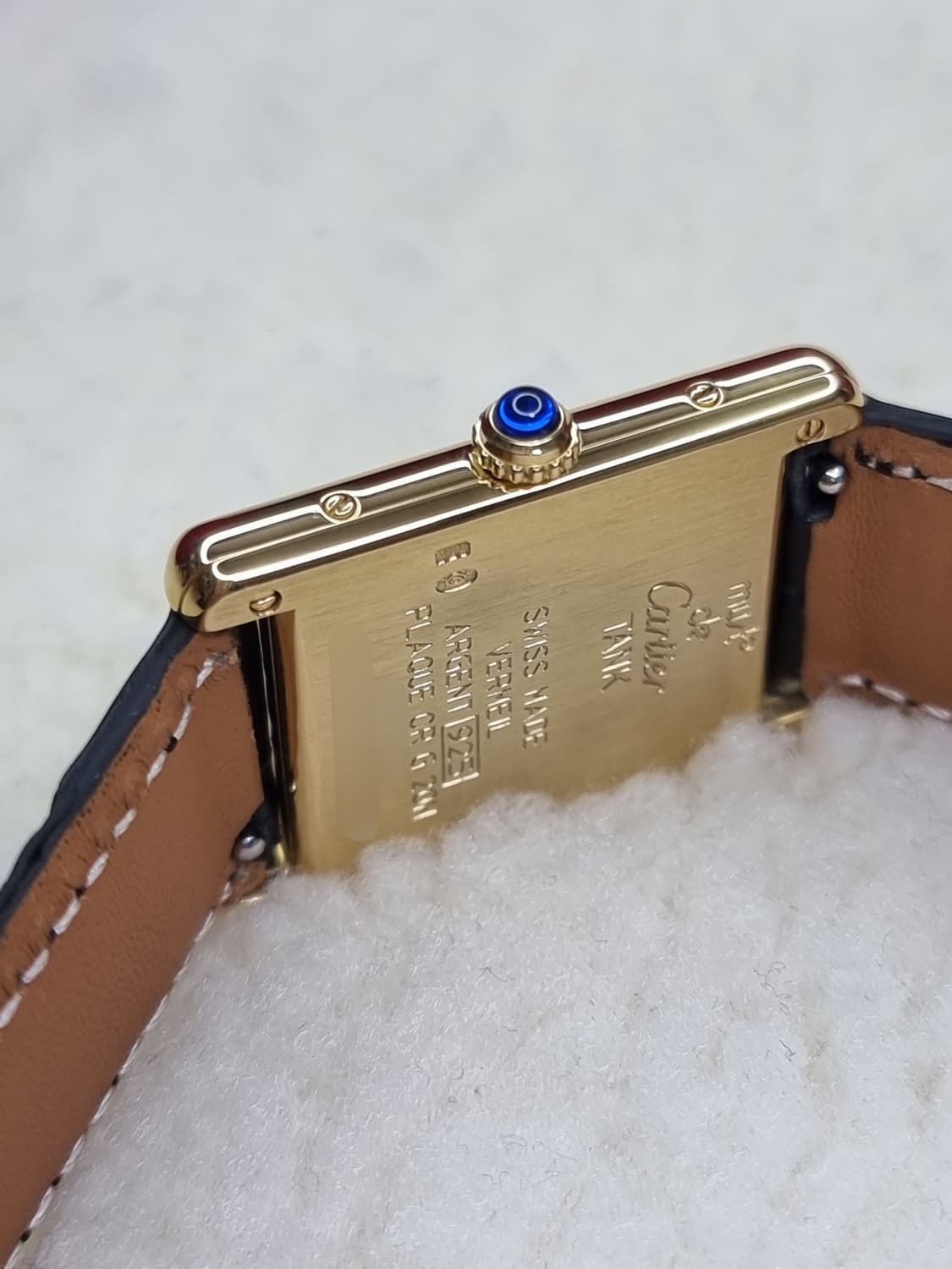 까르띠에 빈티지 탱크머스트 L 샴페인다이얼 디버클 시계 02년 남여공용 상품이미지3