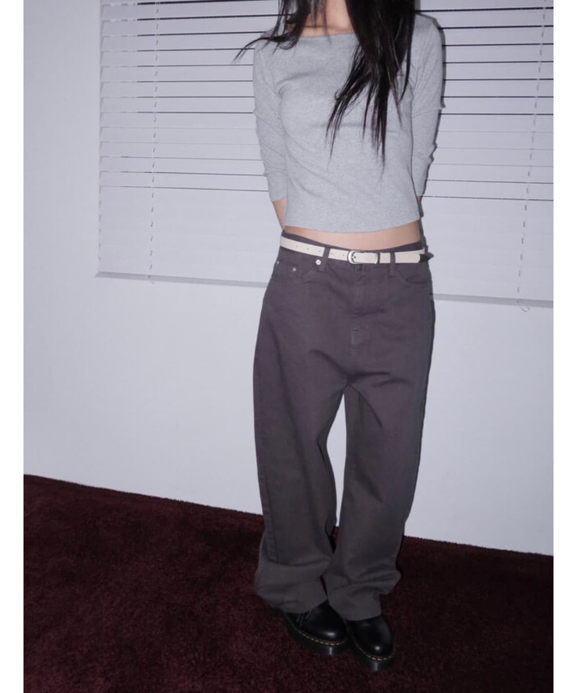 낫띵인커먼 베이직 와이드 코튼팬츠 상품이미지2