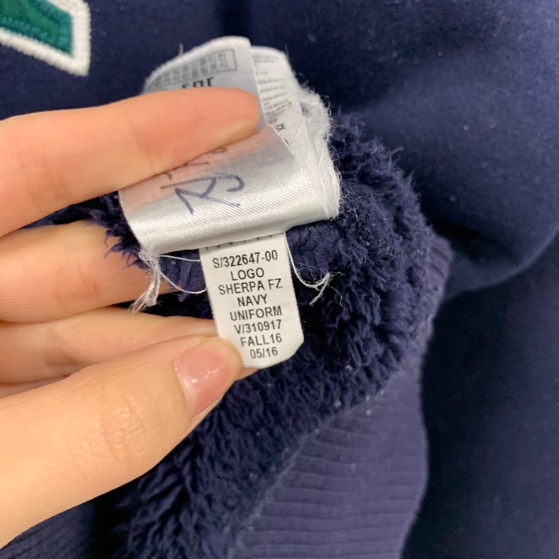 Gap 갭 네이비 양털 후드집업 상품이미지6