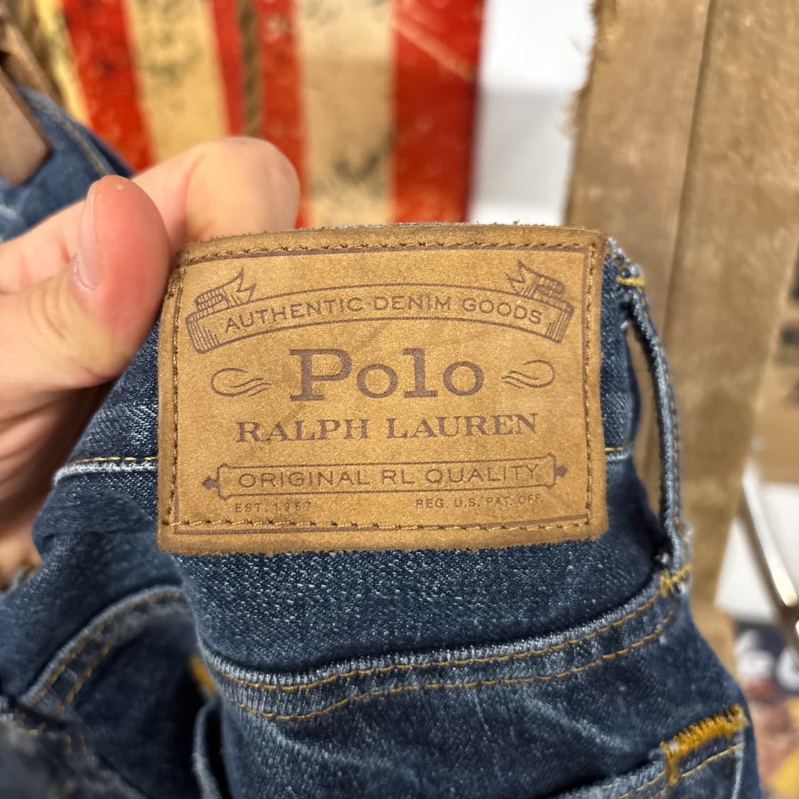 폴로 랄프로렌 빈티지 워시드 리페어드 데님팬츠 N941   상품이미지9
