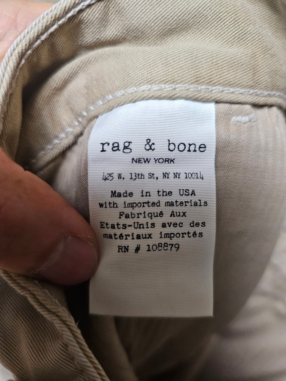 랙앤본 팬츠 코튼 30 상품이미지8