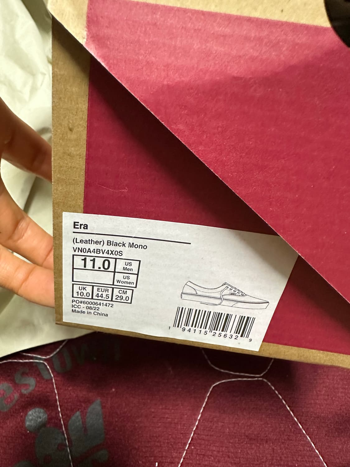 반스 에라 블랙 모노(레더) 290 상품이미지6