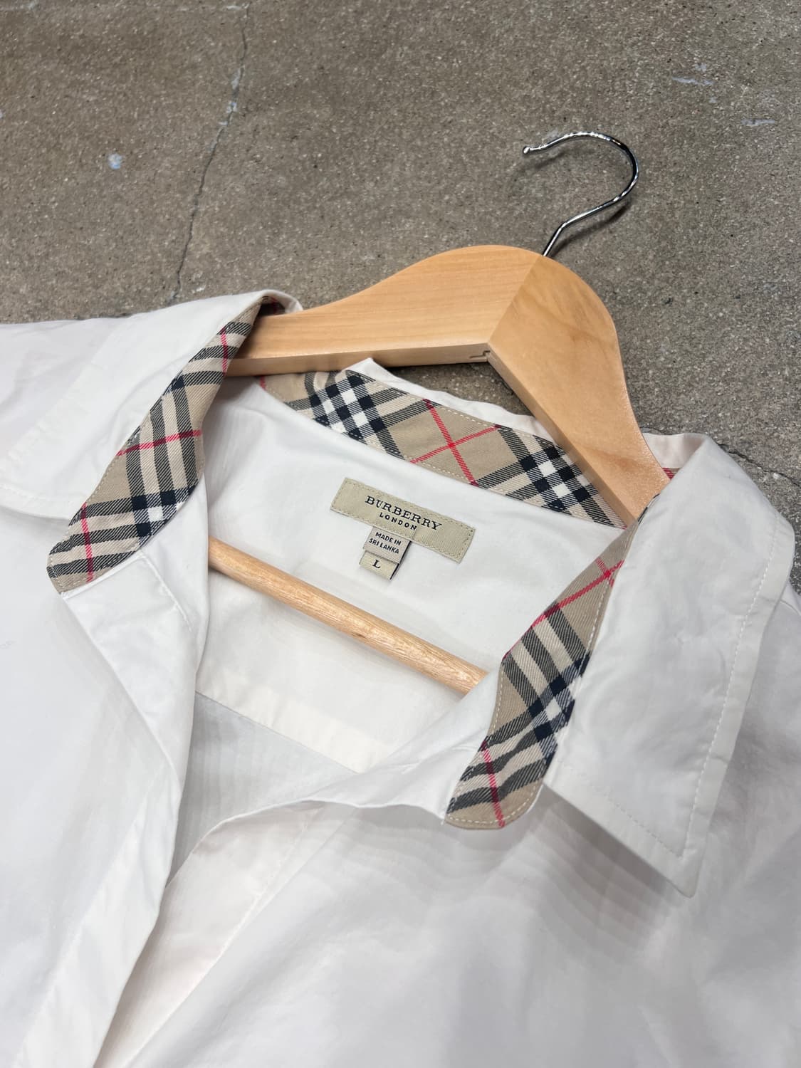 버버리 체크 포인트 코튼 셔츠 상품이미지2