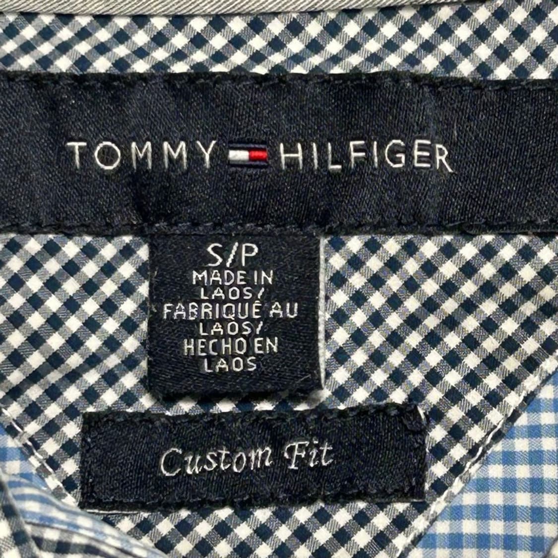 타미힐피거 커스텀핏 깅엄 체크 긴팔 셔츠 S 상품이미지6