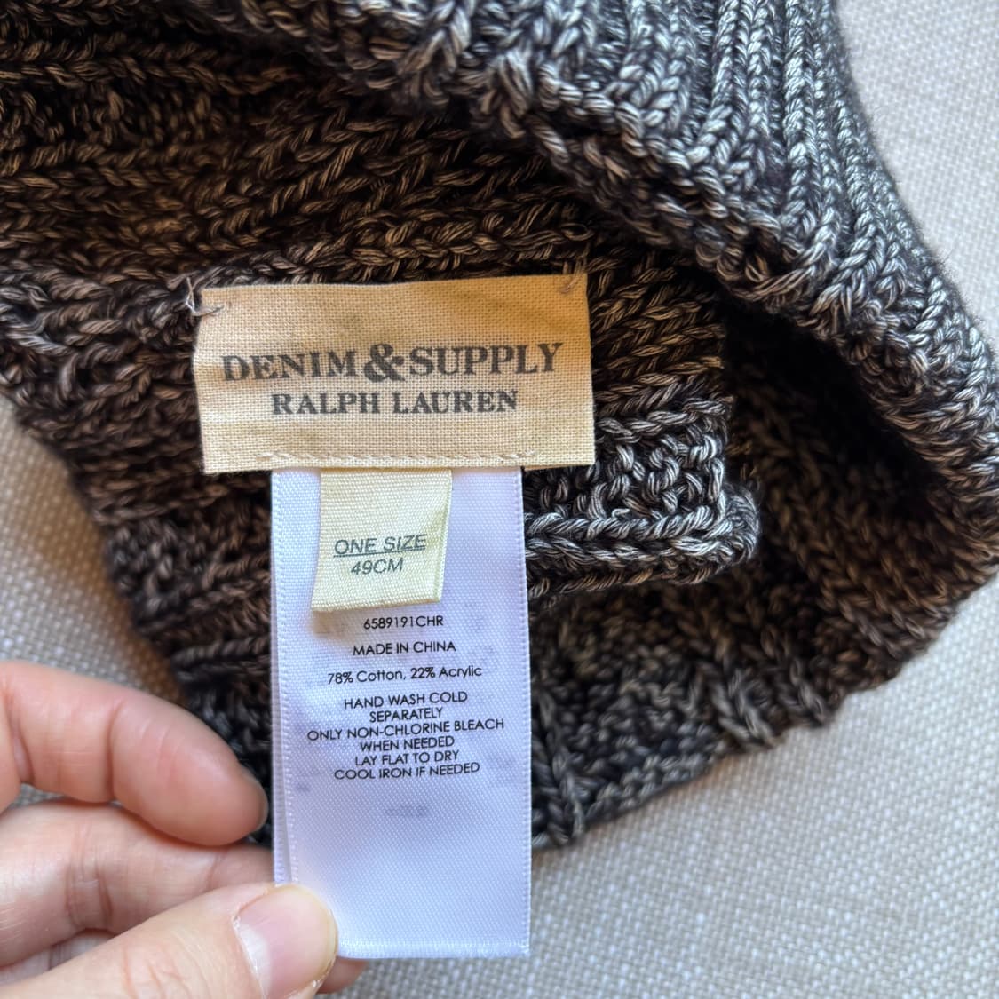 데님 앤 서플라이 랄프로렌 멜란 그레이 비니 상품이미지5