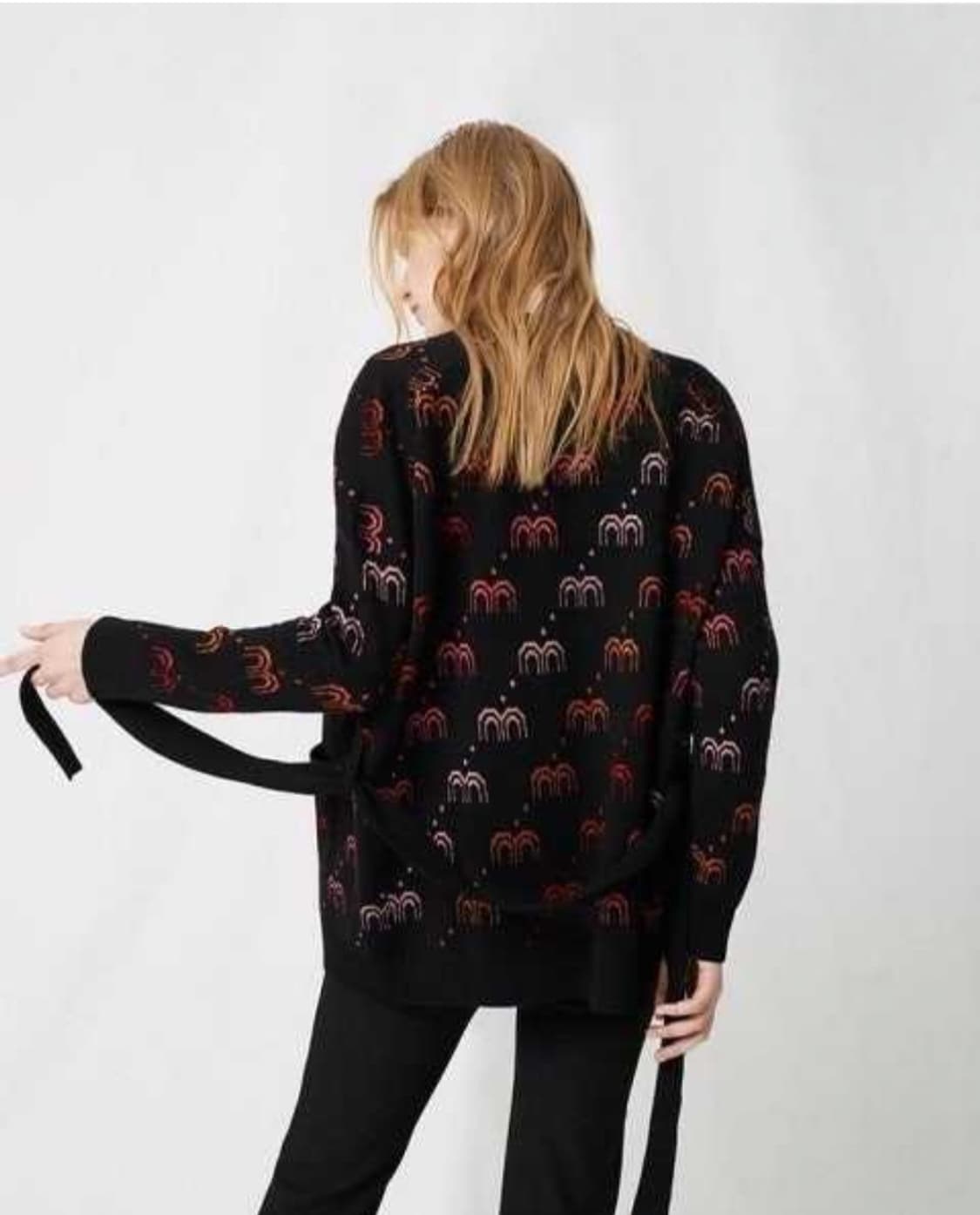 마쥬 엠블럼 자카드 가디건 1사이즈 상품이미지3