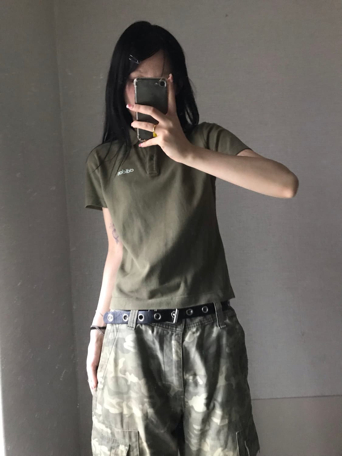 아디다스 카키 반팔pk 상품이미지1