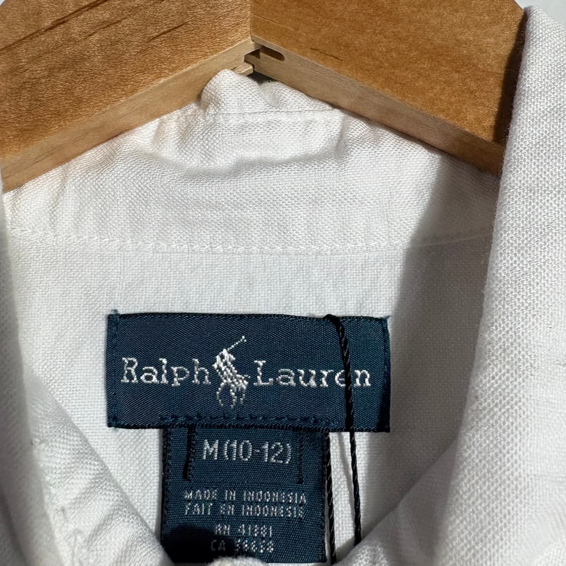 폴로 랄프로렌 빅포니 자수 화이트 버튼다운 셔츠 (무료배송) 상품이미지3