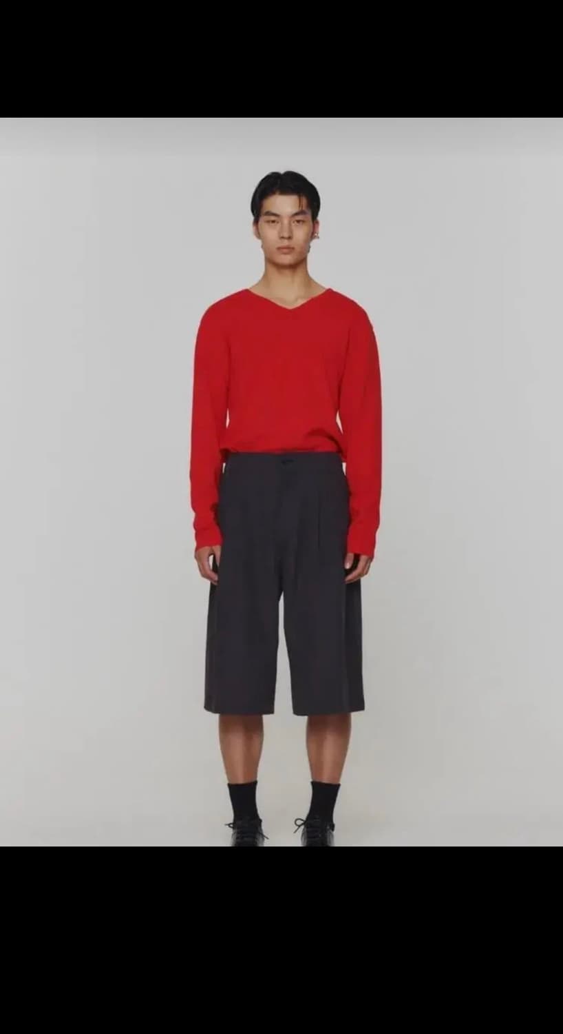 아모멘토 투웨이 니트 레드 M 상품이미지1