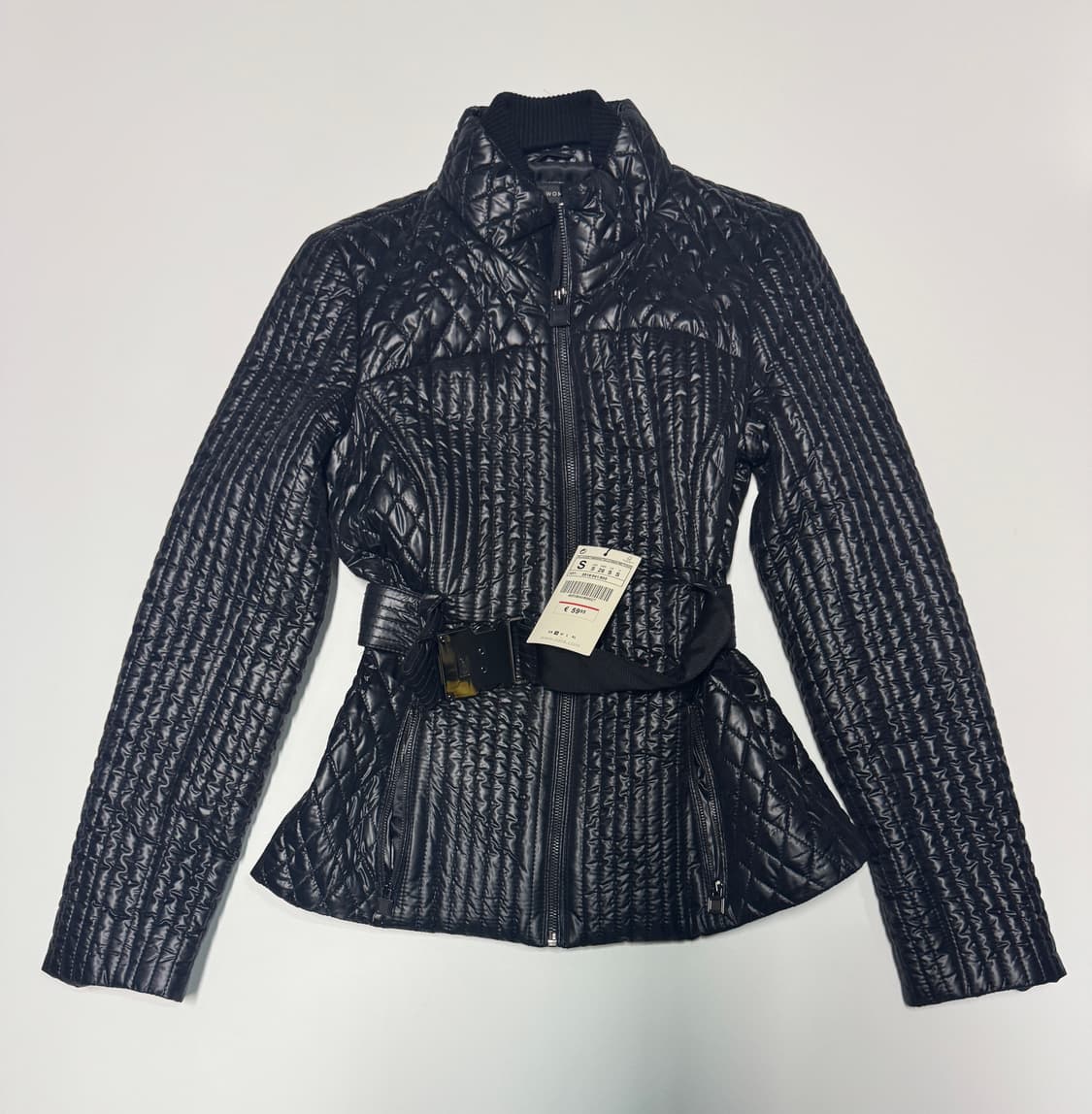 희귀!! <새상품> 여성 자라 Zara 벨티드 퀄팅 자켓 상품이미지1