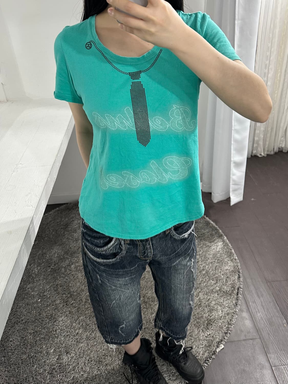 back&forth denim half pants 상품이미지4