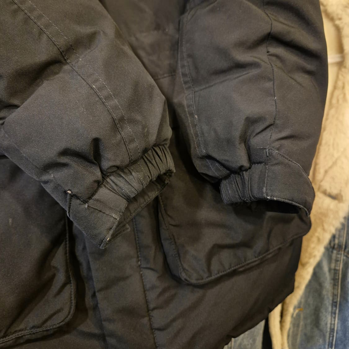 (Kids-150) 노스페이스 블랙 오리털 패딩점퍼  상품이미지8