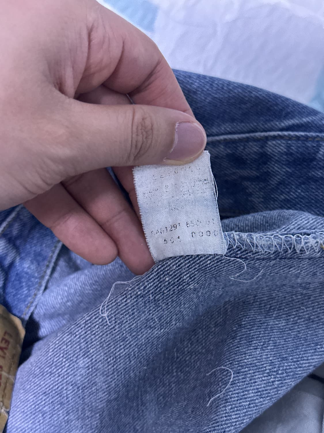 [36x33] 90s 빈티지 리바이스 501xx 연청 데님 팬츠 상품이미지6