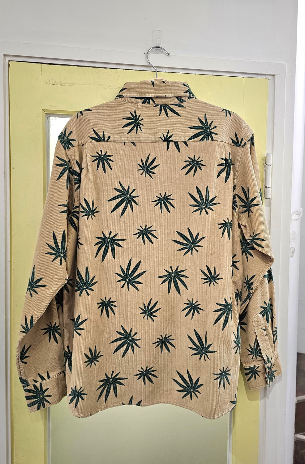 베이지 Hemp leaf 코듀로이 셔츠 상품이미지5