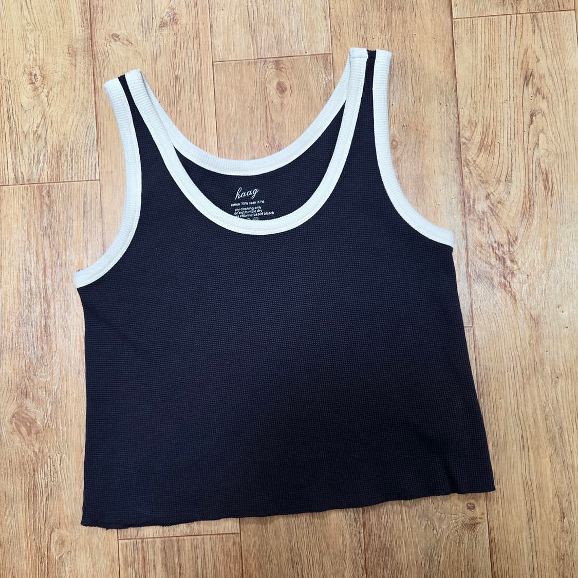 헤이그(haag) 네이비 와플티셔츠 55-66 새상품 상품이미지1